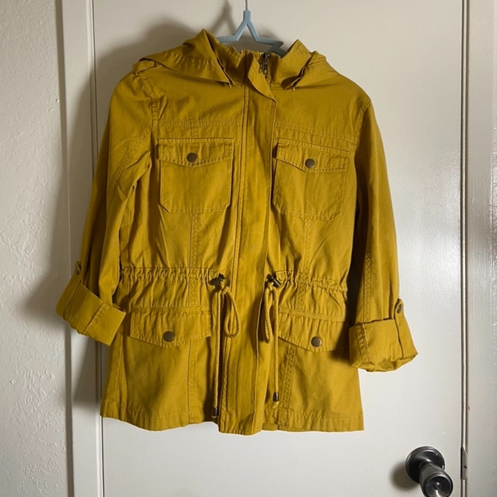 Chocolate USA Women’s Utility Style Jacket (Mustard)